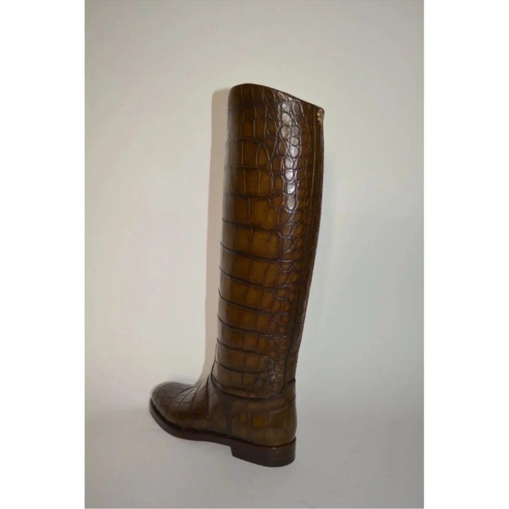 Gucci Alligator leather riding boots 8,5-9 - Picture 12 of 15